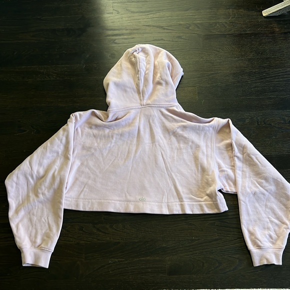 Alo Yoga Cropped Boxy Hoodie - Picture 3 of 4